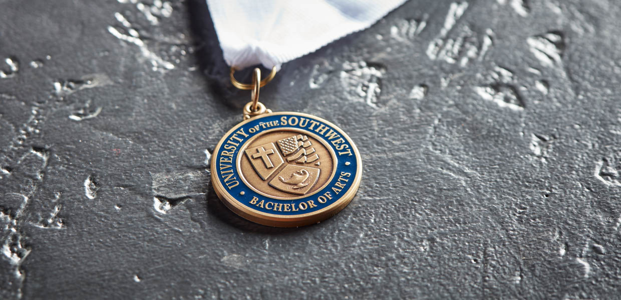 Brass Graduation Medal