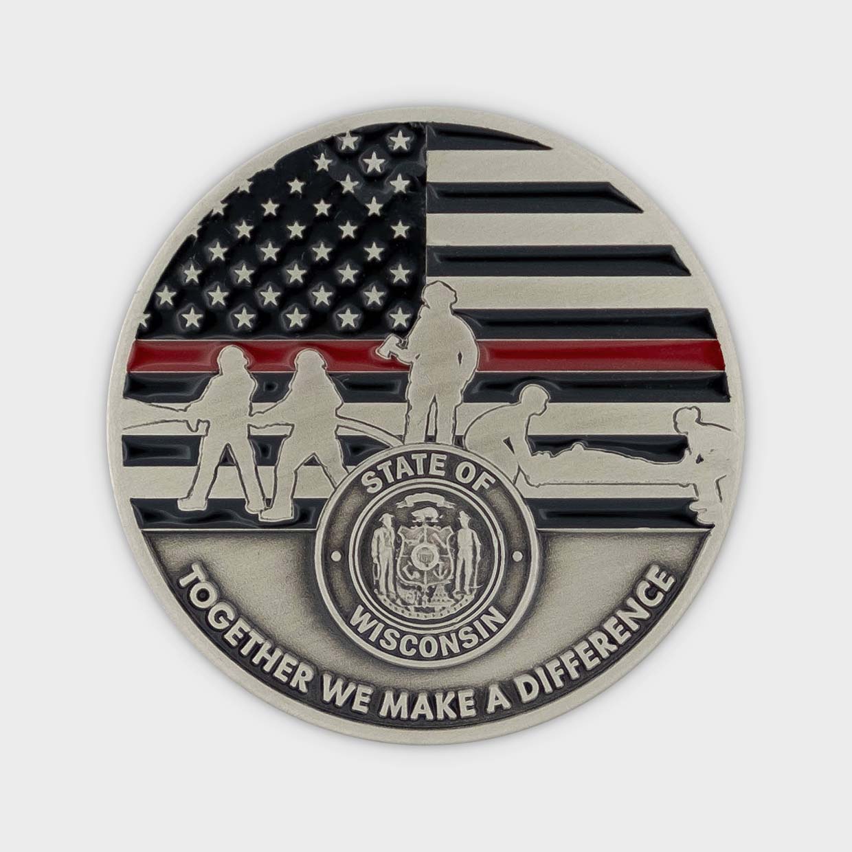 Wisconsin Lifeline Firefighter Coin Obverse