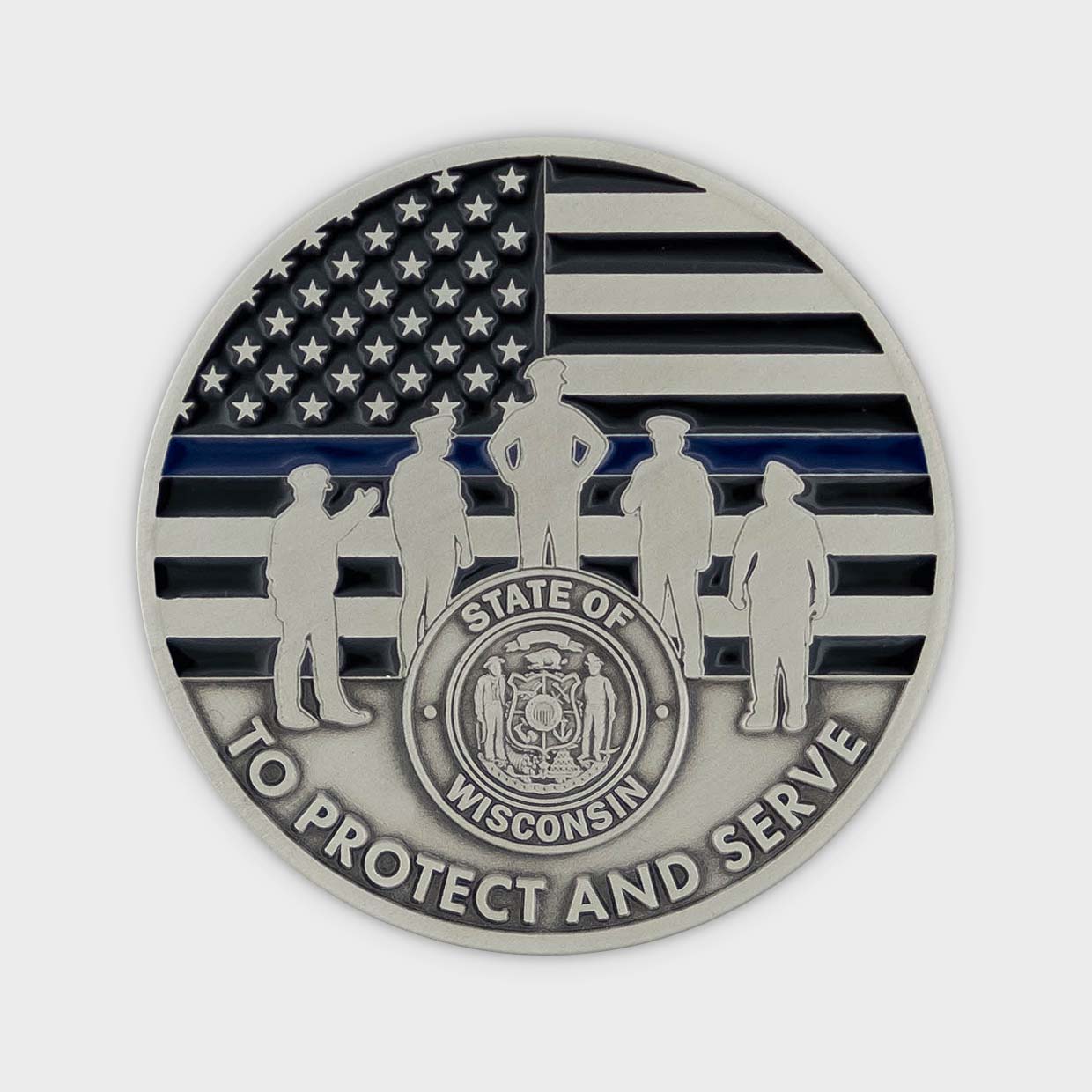 Wisconsin Lifeline Police Coin