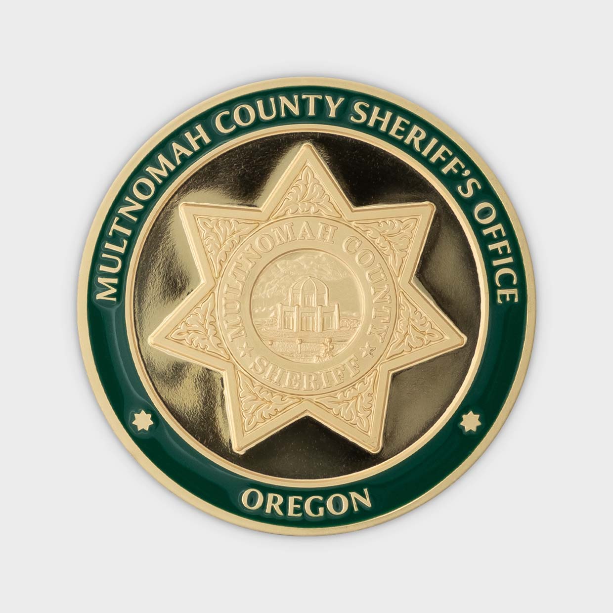 Multnomah County Sheriff's Office Coin Obverse