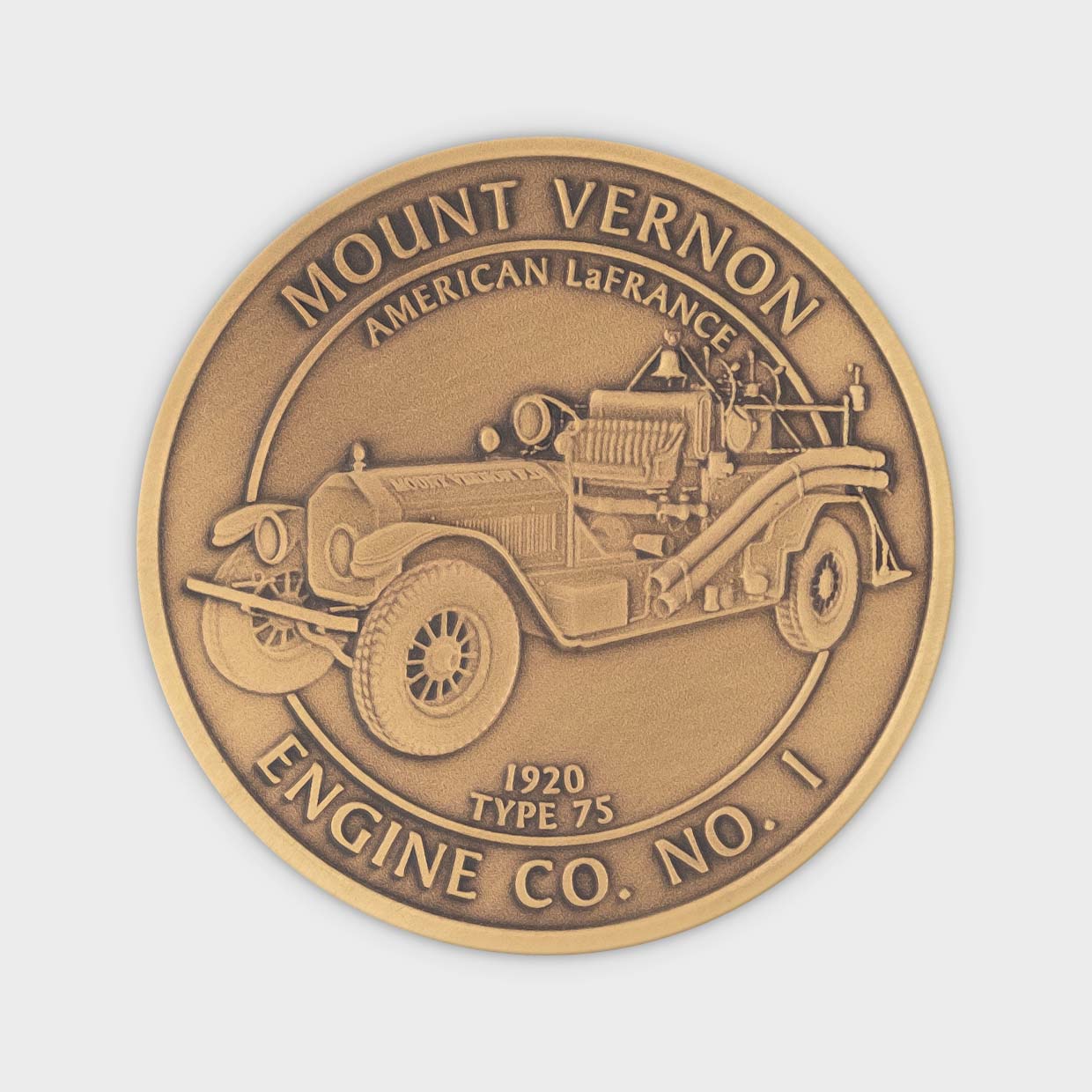 Mount Vernon Skagit County Firefighters Coin Reverse