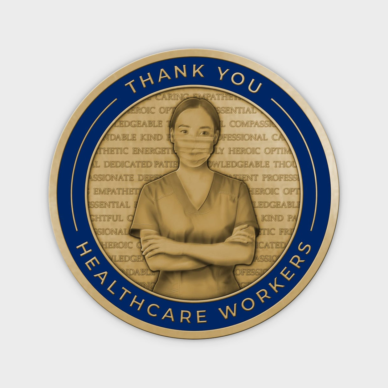Thank You Healthcare Workers Coin Obverse