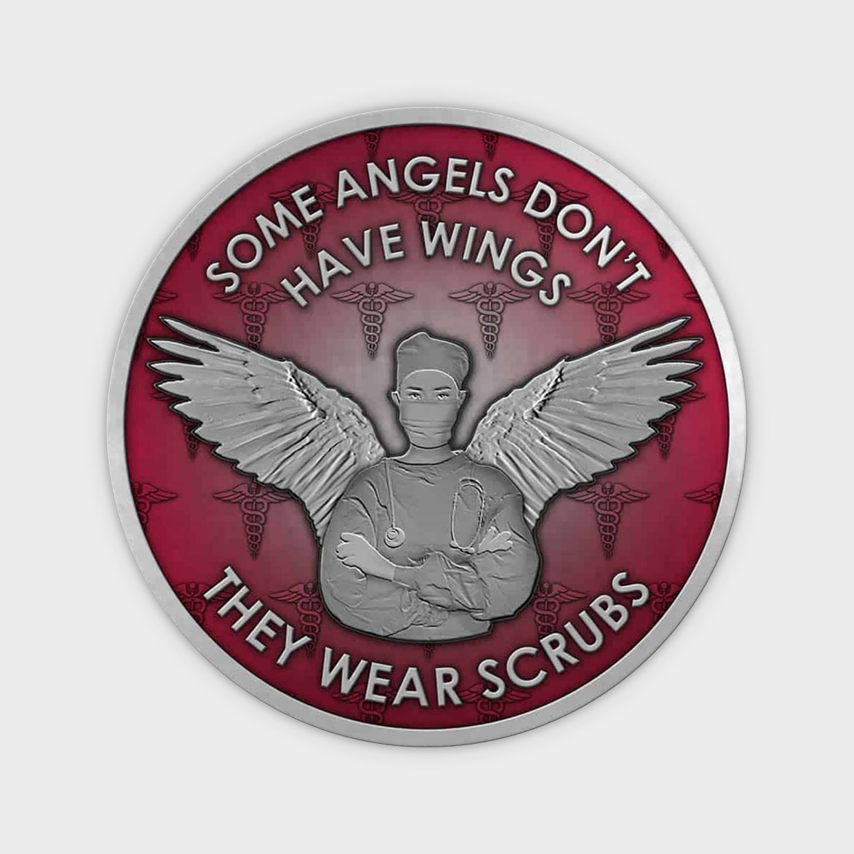 Some Angels Don't Have Wings Coin Obverse