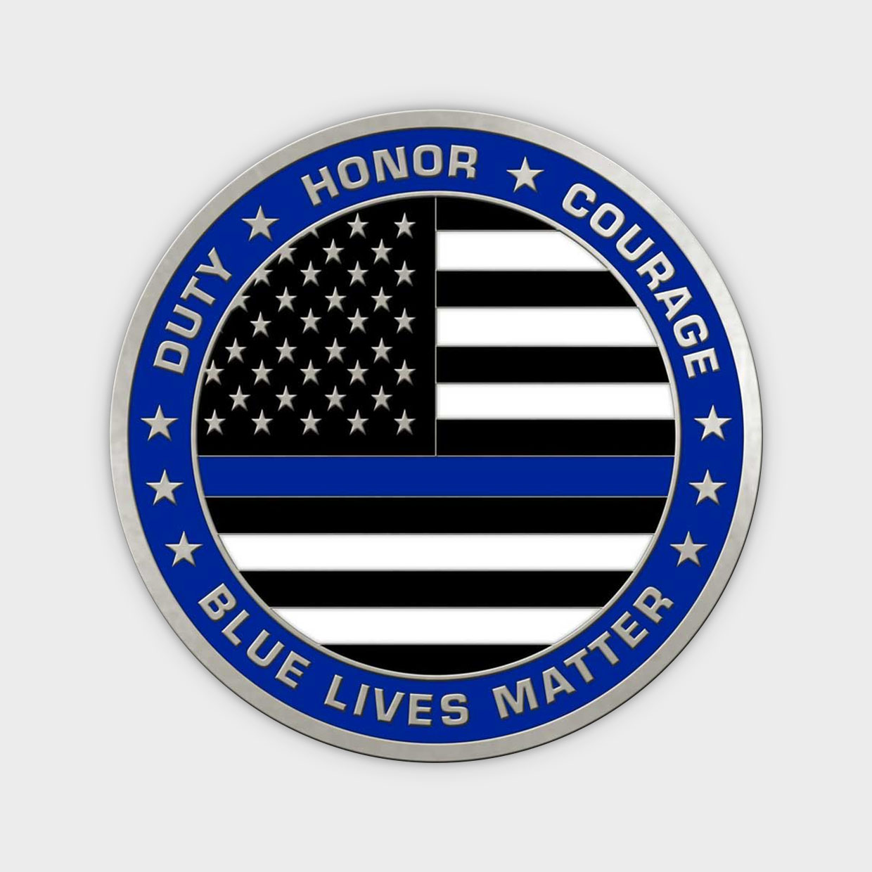 Blue Lives Matter Coin Obverse