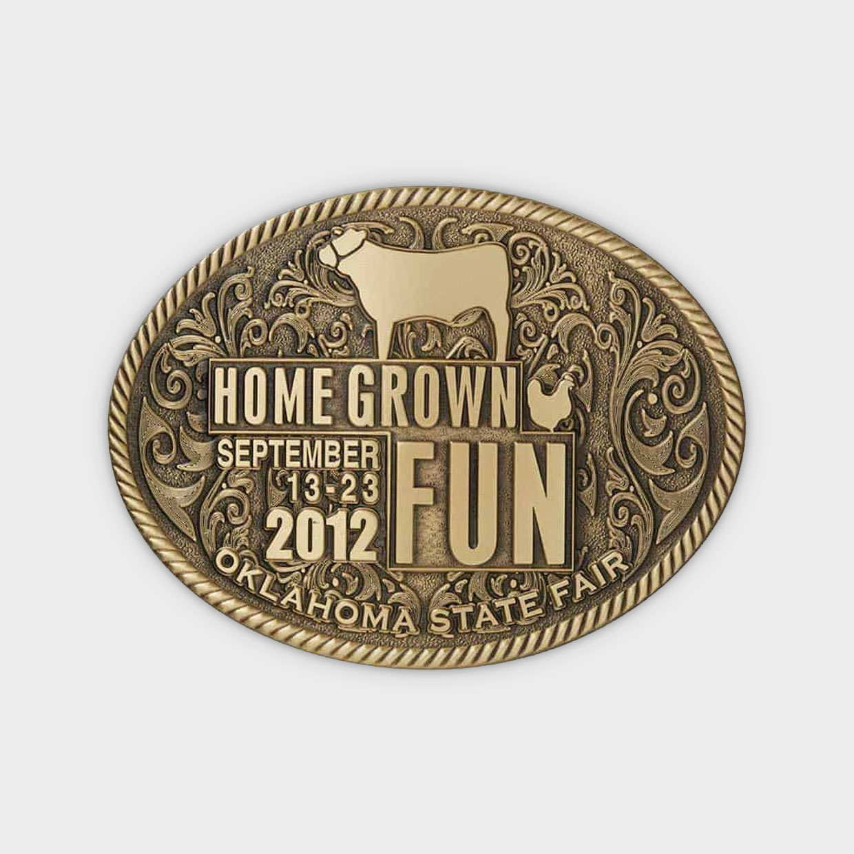 Home Grown Fun Belt Buckle