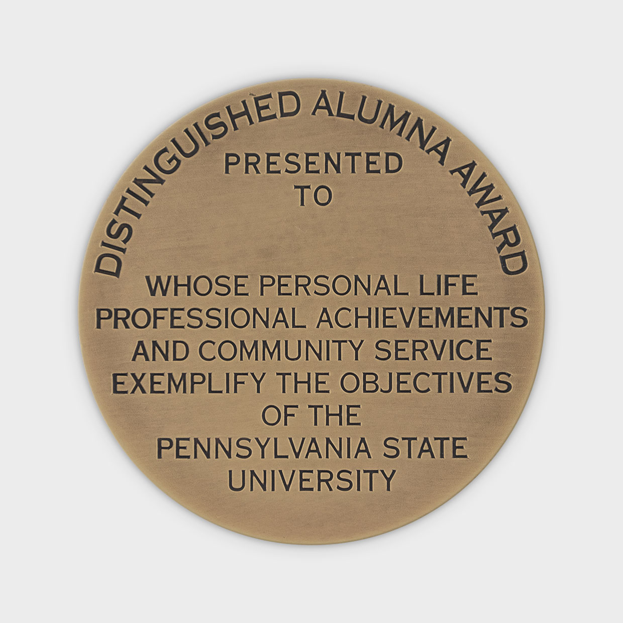 The Pennsylvania State University Alumna Medallion