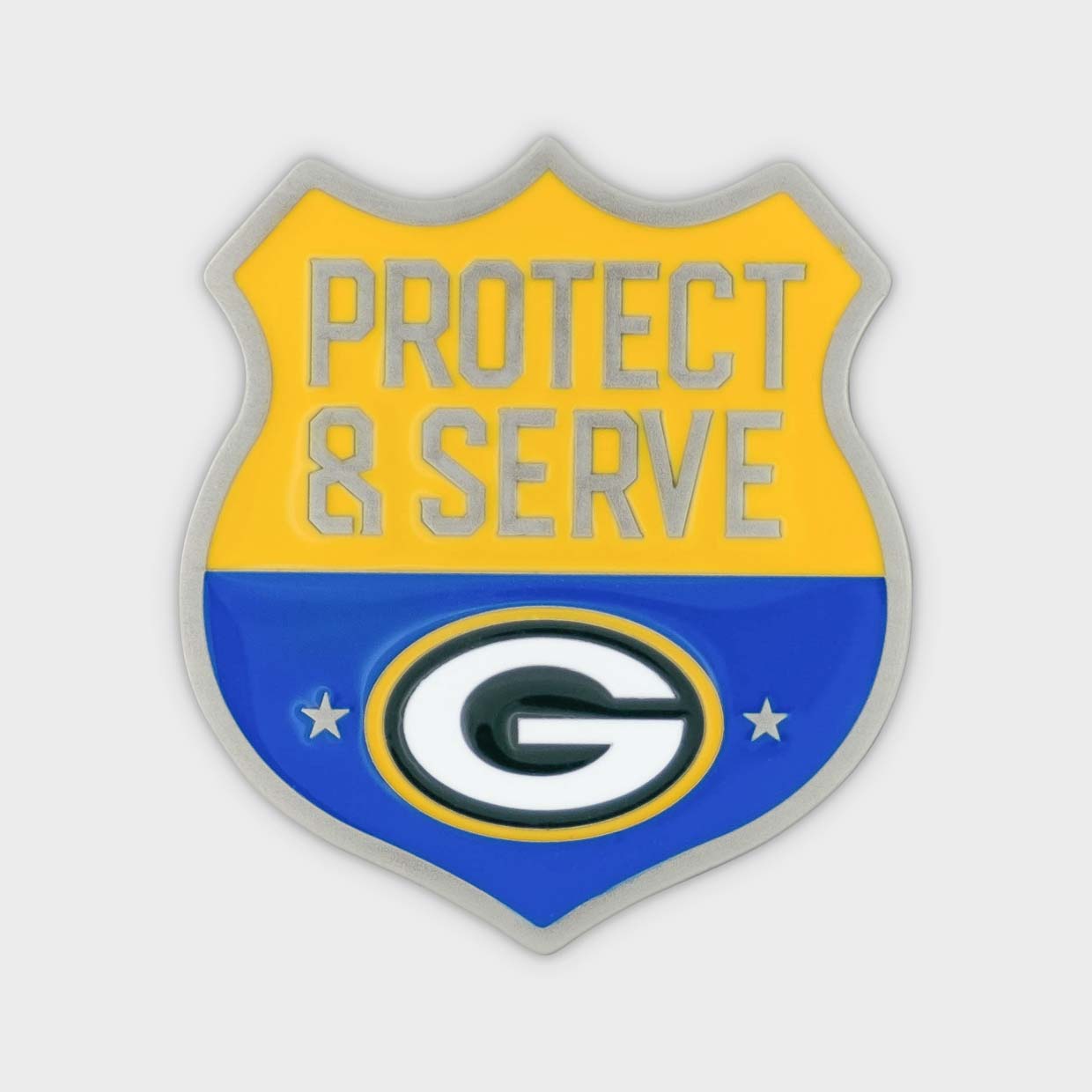 Green Bay Packers Protect and Serve Coin Obverse