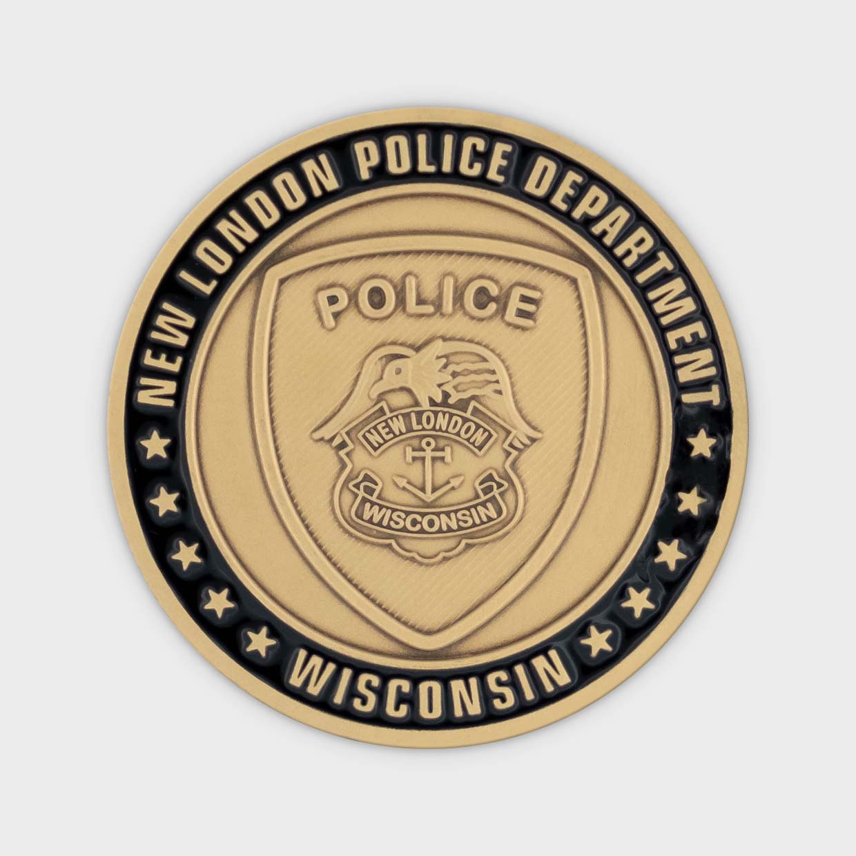 New London Police Department Coin Obverse
