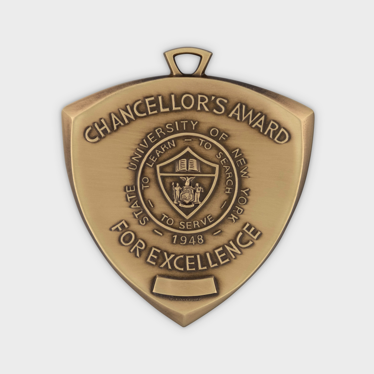 State University of New York Chancellor's Award Medal Obverse