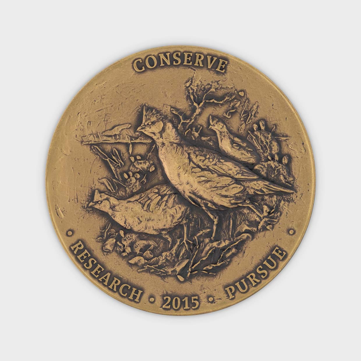 Park Cities Quail Medallion Reverse