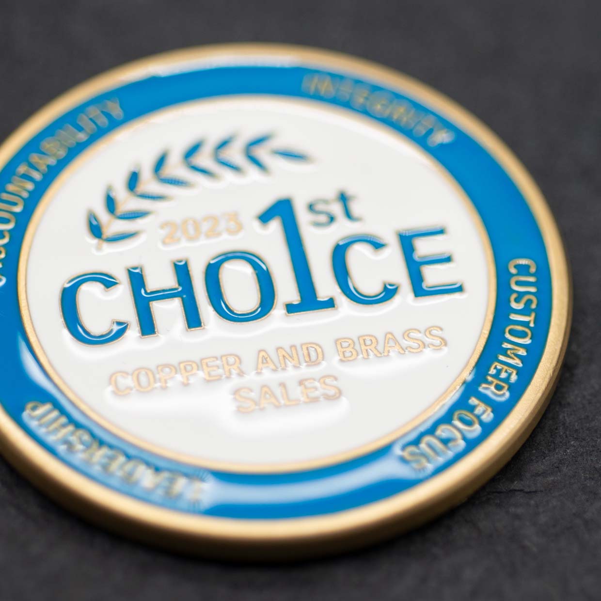 1st Choice Copper and Brass Sales Coin Detail