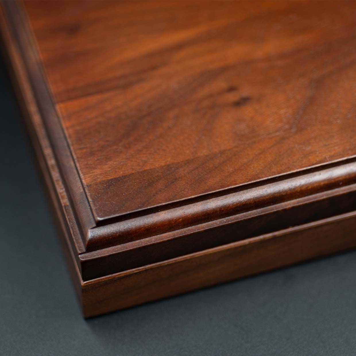 Cherry Stained Wood Box Detail