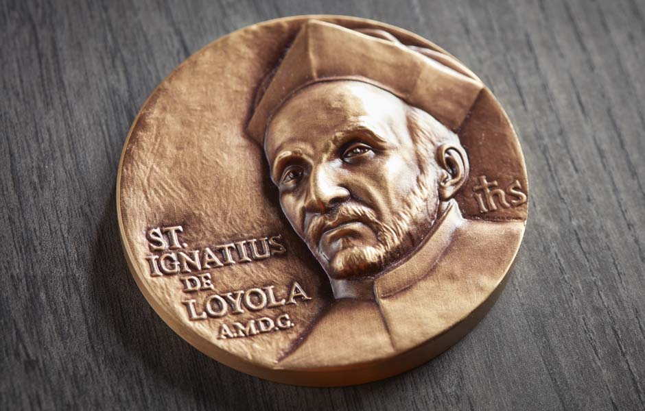 St Ignatius Brass Medallion