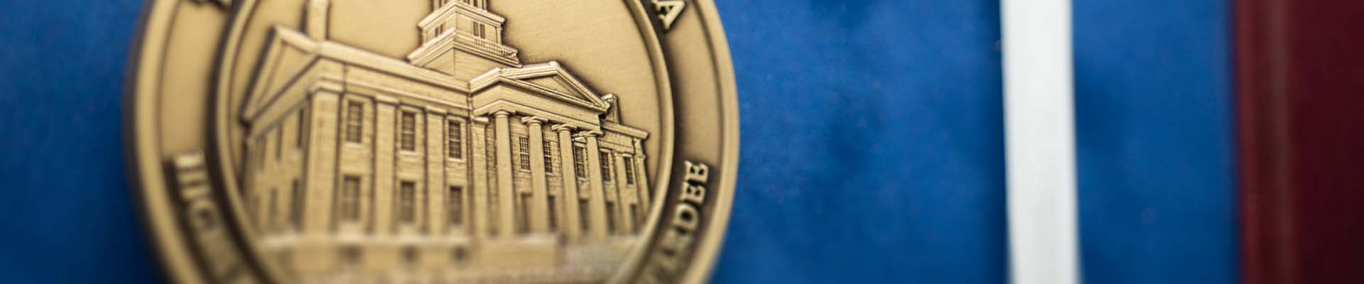 Shadow Box with University of Iowa Medal