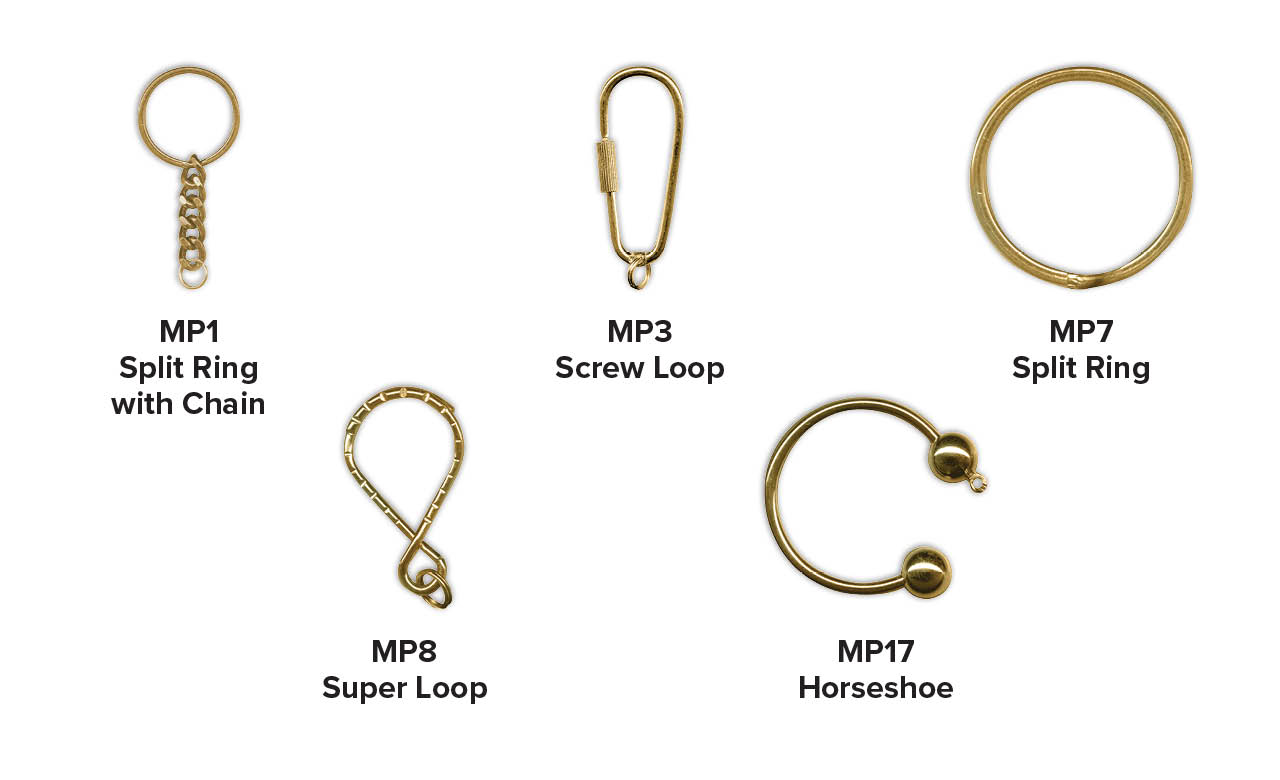 Different keychain attachments