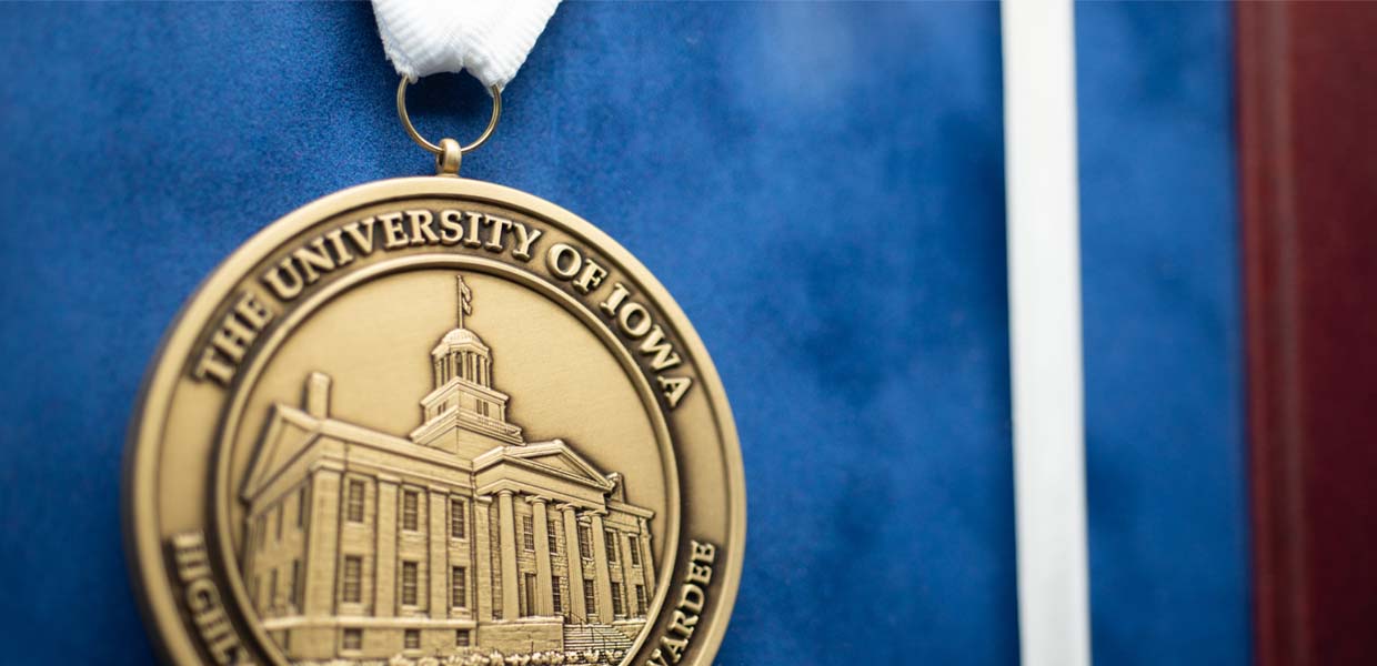 Shadow Box with University of Iowa Medal