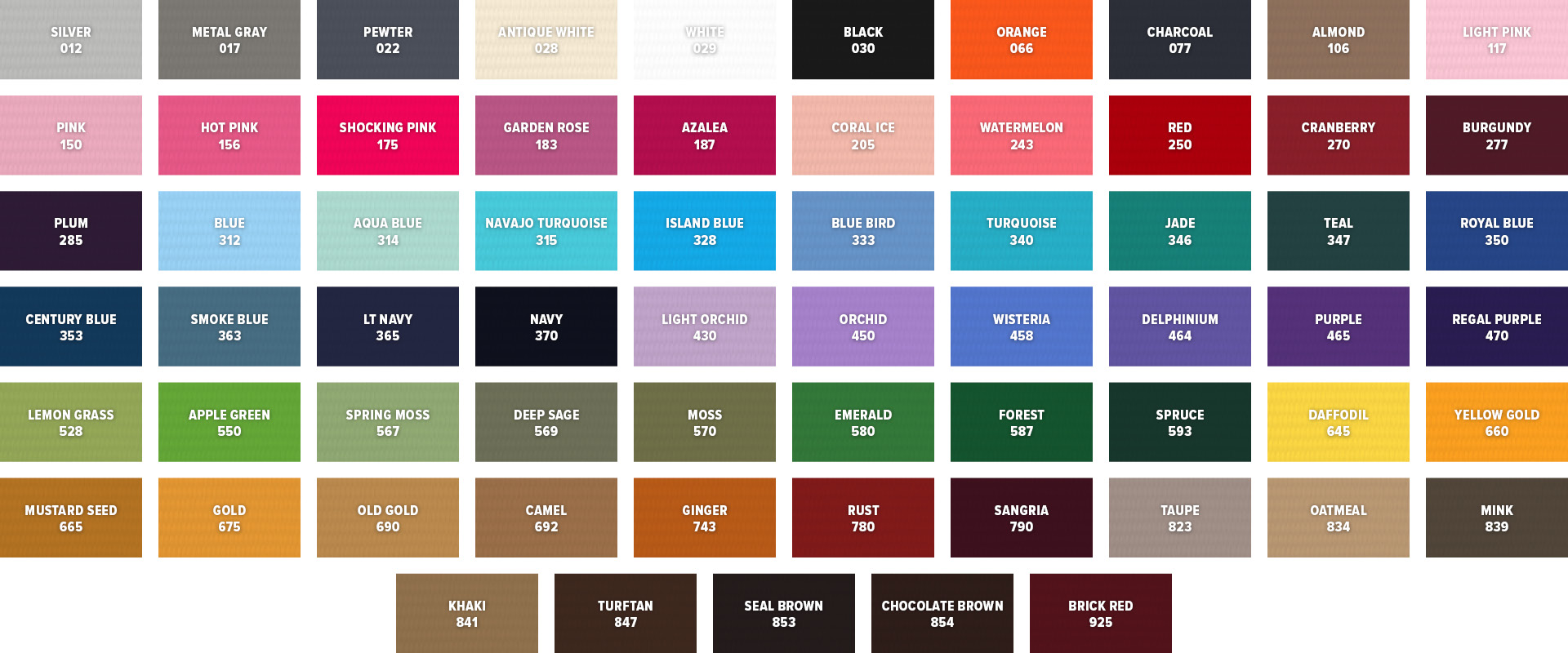 Ribbon Color Options Single